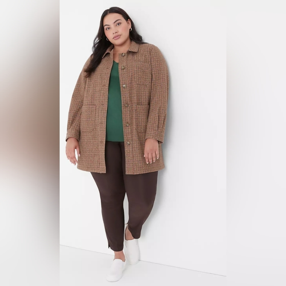 NWT Lane Bryant Brushed Faux-Wool Jacket